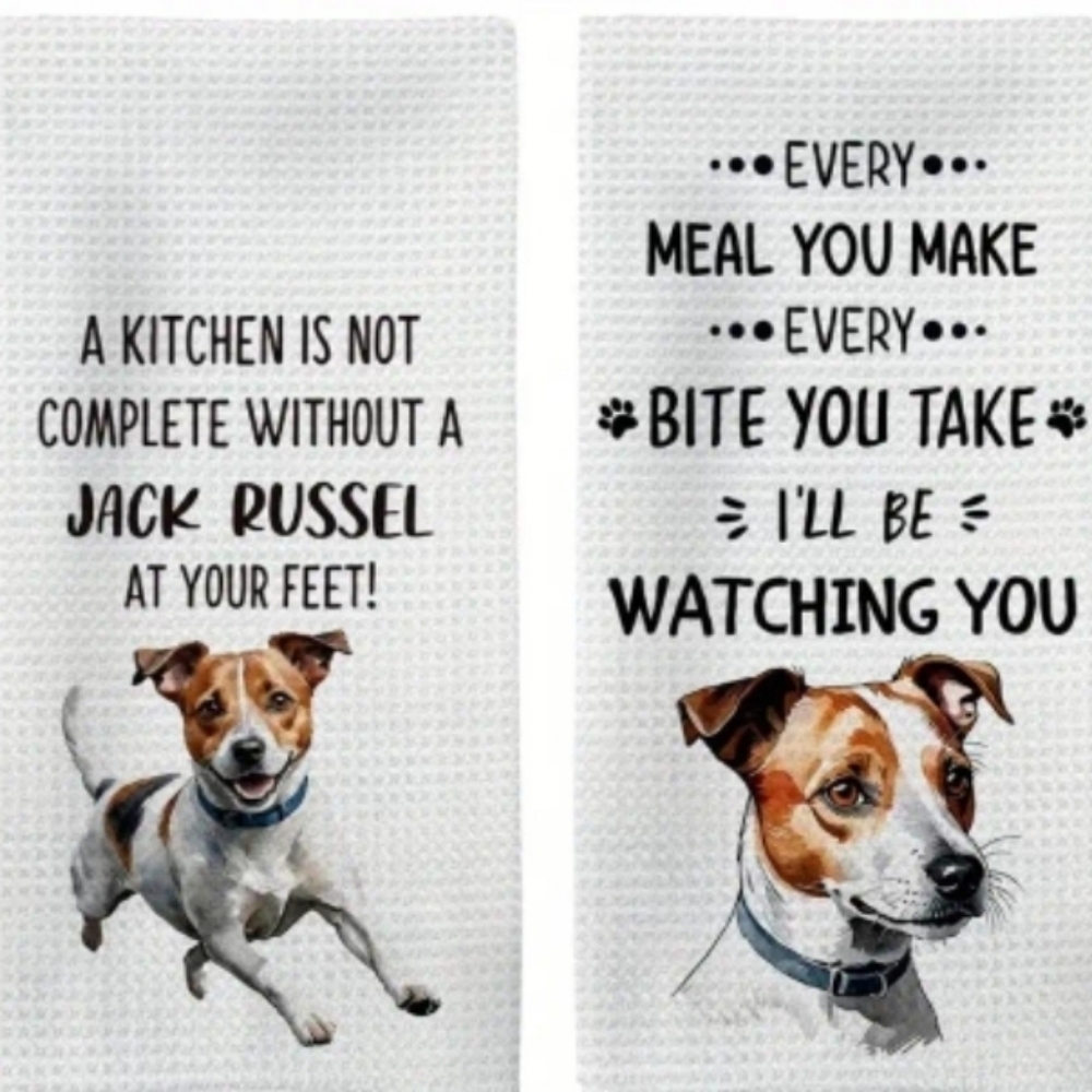 Samson's Friends Jack Russell Kitchen Towel Set